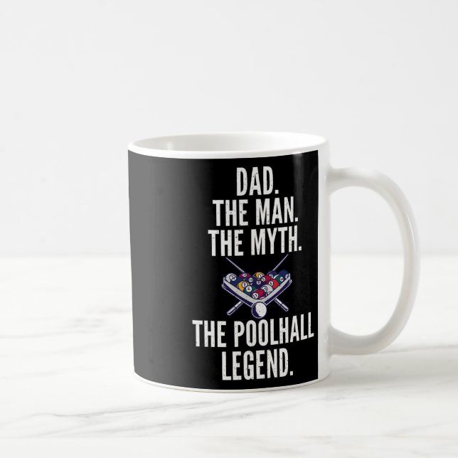 Vater Der Mann der Mythos Der Pool Legende Pool Bi Kaffeetasse (Rechts)
