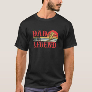 Vater der Mann der Mythos der Skilehne T-Shirt