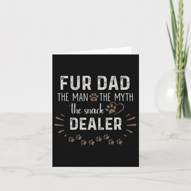 Vater Der Mann, der Mythos der Snack-Händler Hund  Karte (Vorderseite)