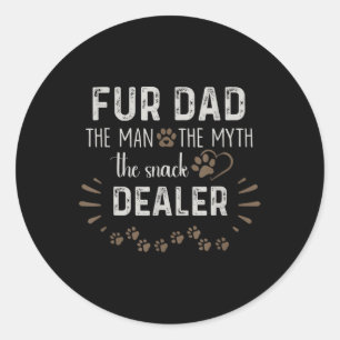 Vater Der Mann, der Mythos der Snack-Händler Hund  Runder Aufkleber
