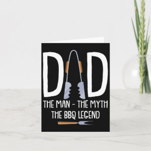 Vater Der Mann der Mythos Die Grillen Legend Funny Karte