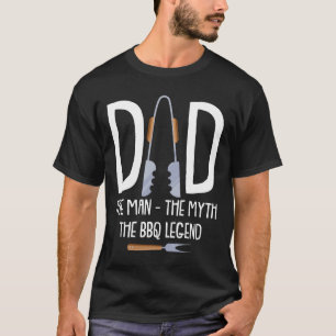 Vater Der Mann der Mythos Die Grillen Legend Funny T-Shirt