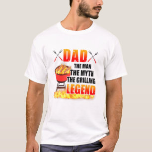 Vater Der Mann der Mythos Die grillende Legende Vä T-Shirt