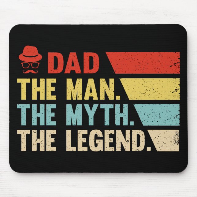 Vater. Der Mann, der Mythos, die Legende. Mousepad (Vorne)