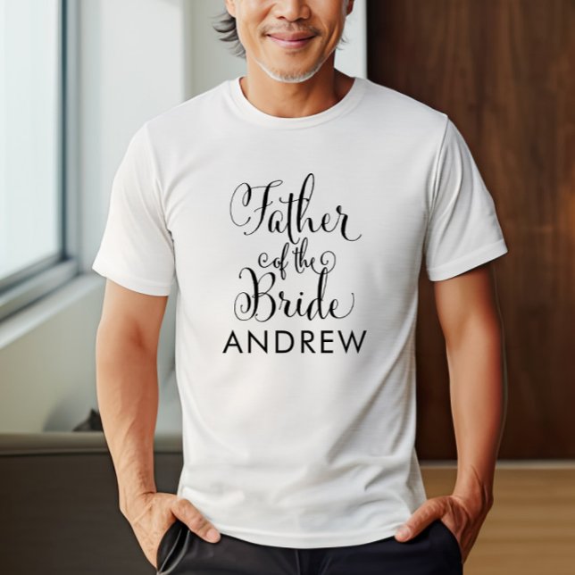 Vater der Personalisierten Hochzeit der Braut T-Shirt (Von Creator hochgeladen)