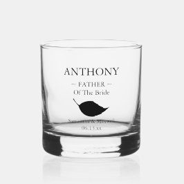 Vater der Personalisierten Hochzeitsfeier Whiskyglas
