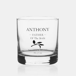 Vater der Personalisierten Hochzeitsfeier Whiskyglas