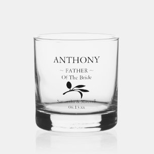 Vater der Personalisierten Hochzeitsfeier Whiskyglas
