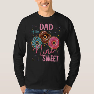 Vater der süßen 9. Geburtstagsparty im Donut T-Shirt
