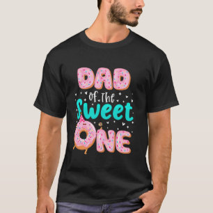 Vater der süßen ein 1. Geburtstag Donut Thema Fami T-Shirt