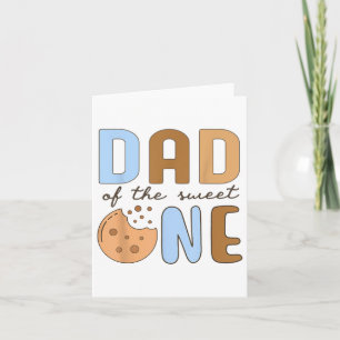 Vater der süßen Kekse und Milch 1. Geburtstag Karte