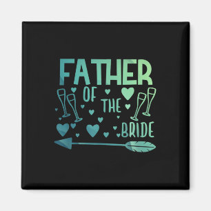 Vater der T-Shirts der Braut und des Grooms Hochze Magnet