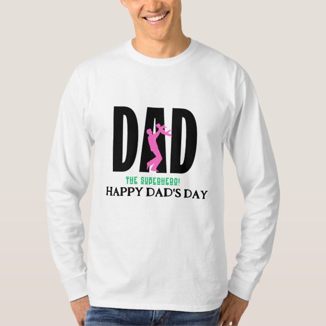 VATER Der Tag des Superhelden-Vaters T-Shirt (Vorderseite)
