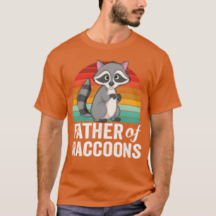 Vater der Waschbären Flüsterer für süße Tiere Retr T-Shirt