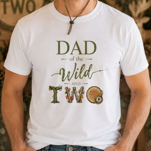 Vater der Wildnis und ZWEI Geburtstags-Mens-T-Shir T-Shirt