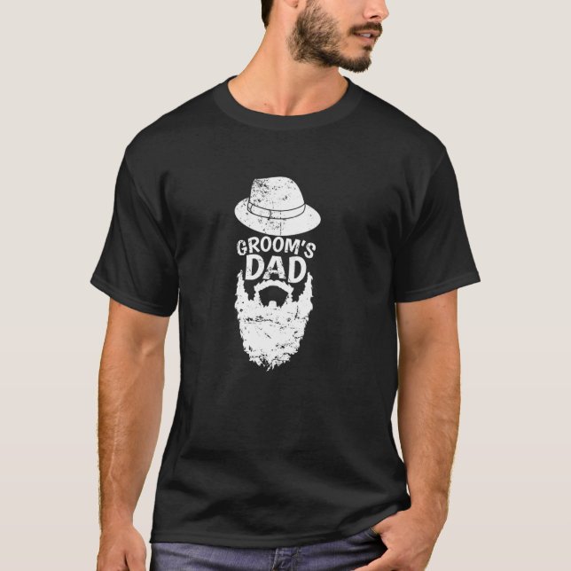 Vater des bärtigen Bräutigams T-Shirt (Vorderseite)
