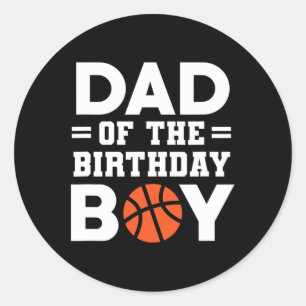Vater des Basketballtrainers Basketbal Runder Aufkleber