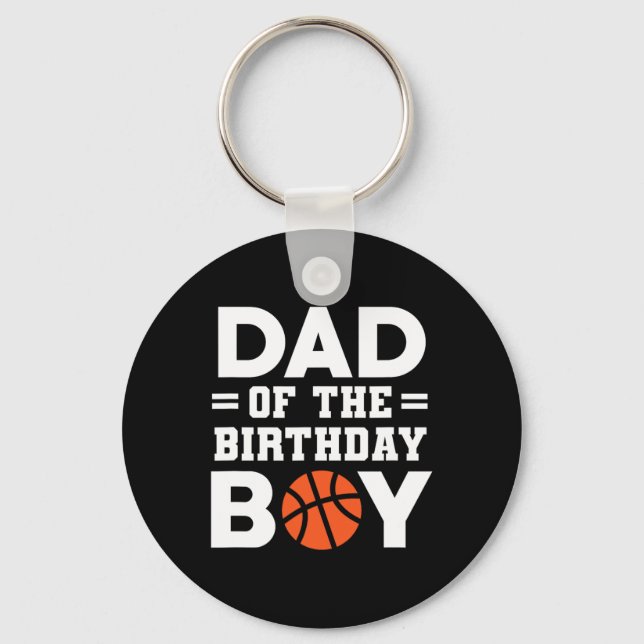 Vater des Basketballtrainers Basketbal Schlüsselanhänger (Vorderseite)