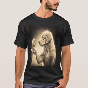 Vater des Bestfreundes Hund Tier Vintag Golden T-Shirt