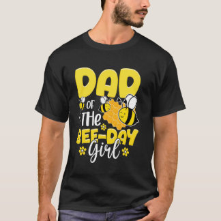 Vater des Bienentag-Mädchens Geburtstagsfeier Bien T-Shirt
