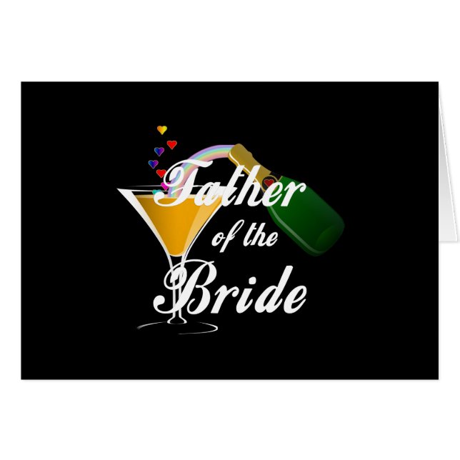 Vater des Braut-Champagne-Toasts (Vorderseite (Horizontal))