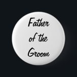Vater des Bräutigam-Abzeichens Button<br><div class="desc">Ein Abzeichen, das für die Herstellung des Vaters des Bräutigams perfekt ist, stehen heraus an Ihrer Hochzeit und während der Planung von ihm.</div>