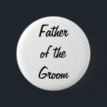 Vater des Bräutigam-Abzeichens Button<br><div class="desc">Ein Abzeichen, das für die Herstellung des Vaters des Bräutigams perfekt ist, stehen heraus an Ihrer Hochzeit und während der Planung von ihm.</div>