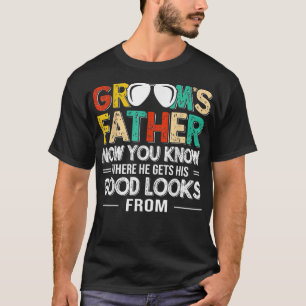 Vater des Bräutigams Dad Hochzeitskostüm Lustig He T-Shirt