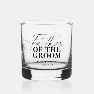 Vater des Bräutigams Skript Klassische Hochzeit Whiskyglas