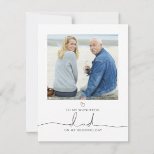 Vater des Bride Wedding Morning Message Fotos