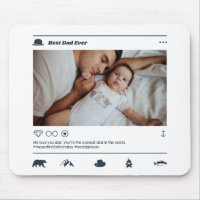 Vater des ersten Vaters Instagram Post Custom Foto