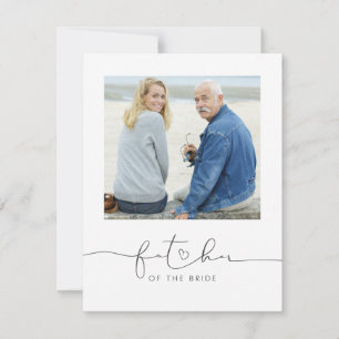 Vater des Fotos der Hochzeitserklärung