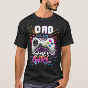 Vater des Gamer Girl Matching Video Game Geburtsta T-Shirt