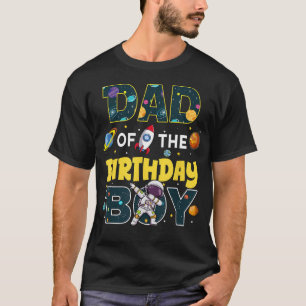 Vater des Geburtstags-Astronauten Familie Weltraum T-Shirt