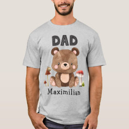 Vater des Geburtstags-Baby-Bear-T - Shirt