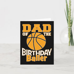 Vater des Geburtstags-Baller Basketball ThemenPart Karte