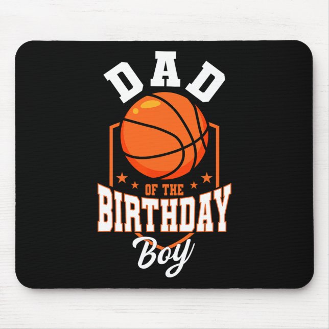Vater des Geburtstags Basketball-Themenabends Mousepad (Vorne)