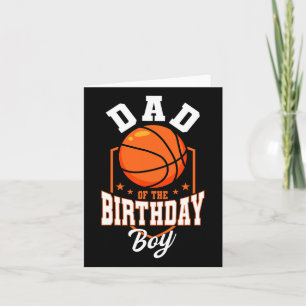 Vater des Geburtstags Boy Bysketbyll Theme Bday Pa Karte