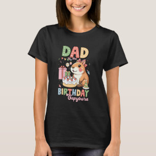 Vater des Geburtstags Capybara Girl Bday Party Fam T-Shirt