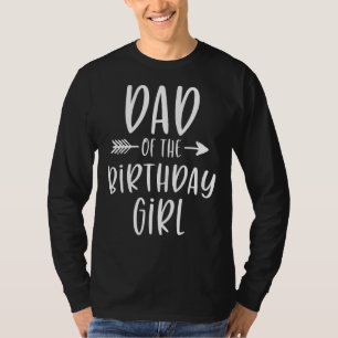 Vater des Geburtstags-Girl Daddy & Daughter Bday P T-Shirt