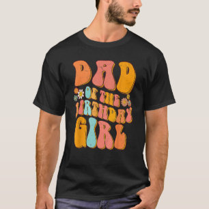 Vater des Geburtstags Girl Shirt Vintag Groovy Pap
