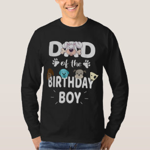 Vater des Geburtstags Junge Hund Lover Party Welpe T-Shirt