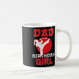 Vater des Geburtstags Karate Taekwondo Girl Martia Kaffeetasse