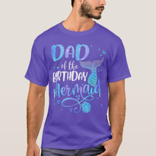 Vater des Geburtstags Meerjungfrau Familie passend T-Shirt