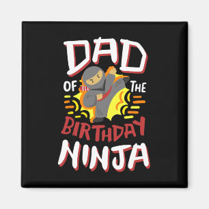Vater des Geburtstags Ninja Karate Kinder Kinderta Magnet