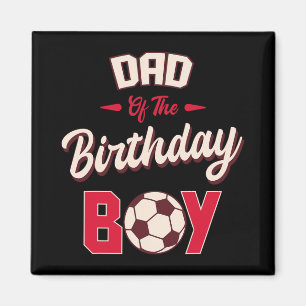 Vater des Geburtstags-Soccer-Spielers Geburtstagsf Magnet