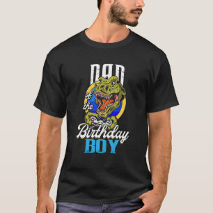Vater des Geburtstags T Rex Boy Matching Video Gam T-Shirt