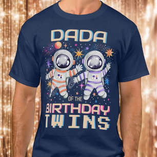 Vater des Geburtstags-Twins-Raketenraumflugzeugs T-Shirt