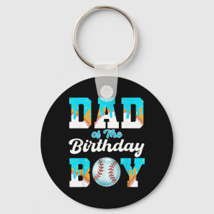 Vater des Geburtstagsjungen Baseball Eis Drip Schlüsselanhänger