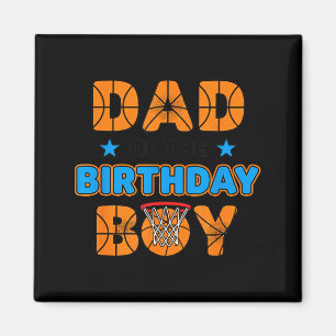 Vater des Geburtstagsjungen Basketball-Geburtstags Magnet